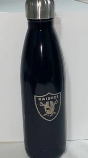 Las Vegas Raiders Double Wall Stainless Steel Bullet Bottle