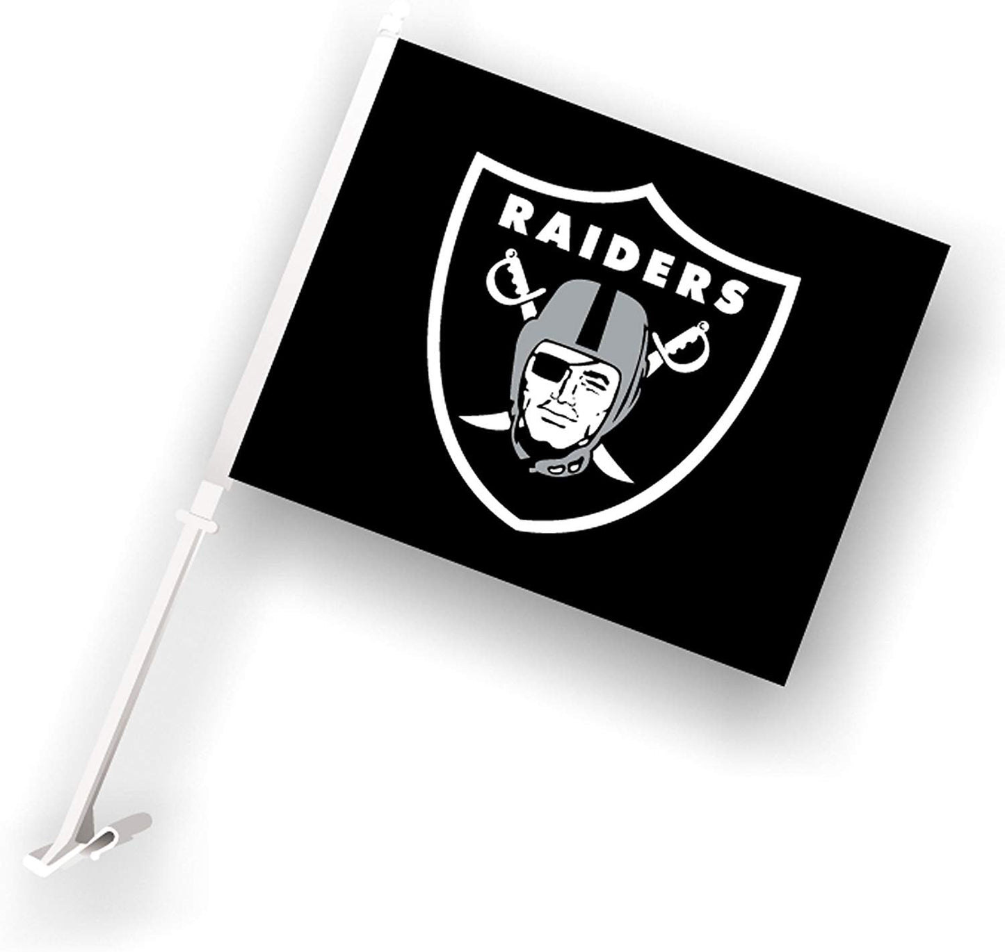 LAS VEGAS RAIDERS DOUBLE SIDED CAR FLAG
