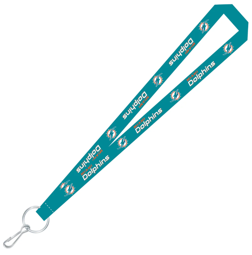 Miami Dolphins Team Color Super Soft Lanyard