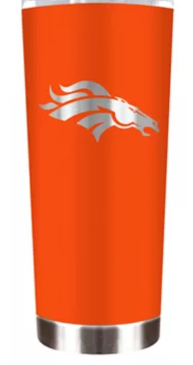 DENVER BRONCOS "THE ROADIE" 18oz TRAVEL TUMBLER
