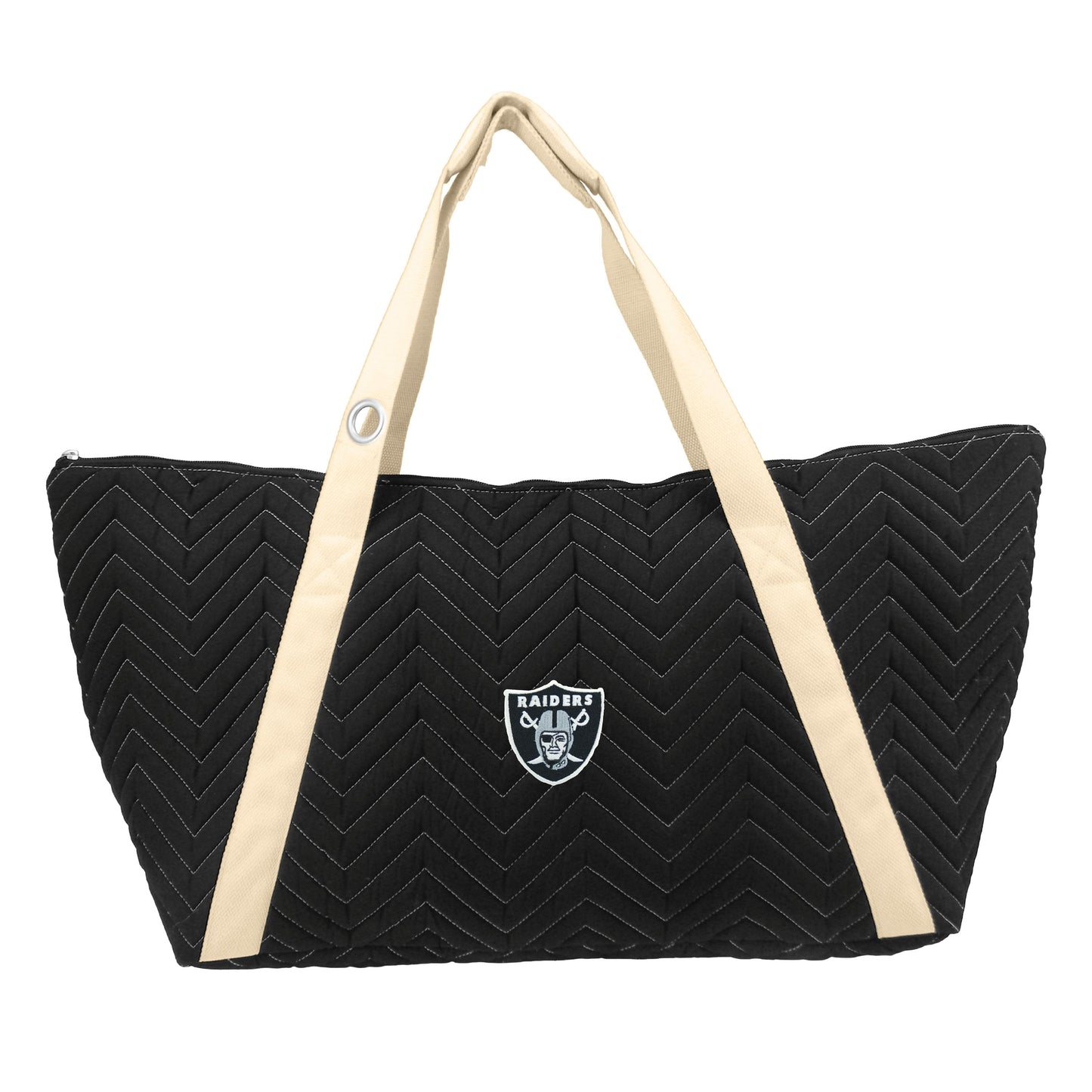 Las Vegas Raiders Chevron Stitch Weekender Tote