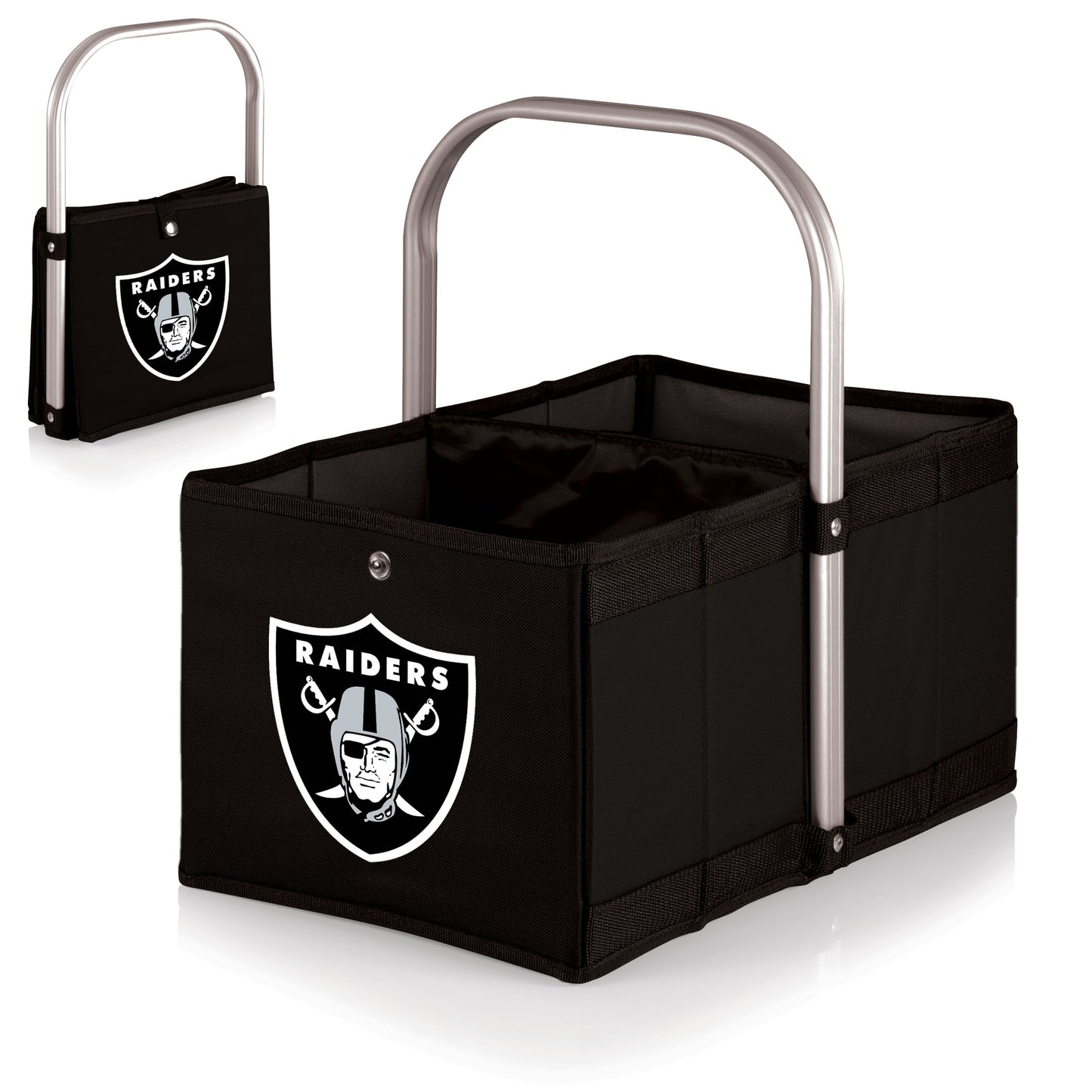 Las Vegas Raiders Urban Basket Collapsible Tote, (Black)