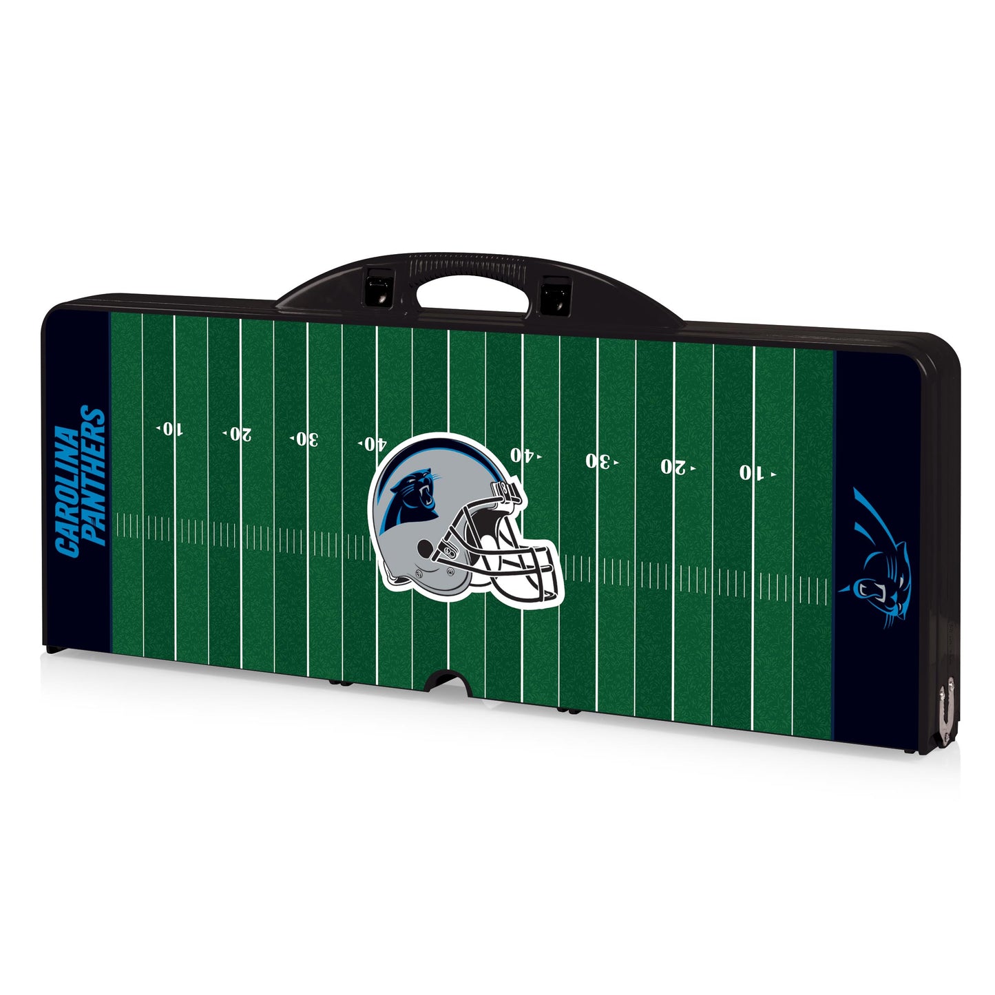 Carolina Panthers - Picnic Table Portable Folding Table with Seats and Umbrella