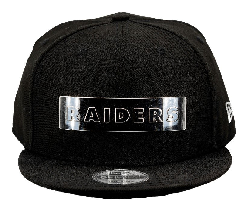 LAS VEGAS RAIDERS 9FIFTY SILVER BAR CAP