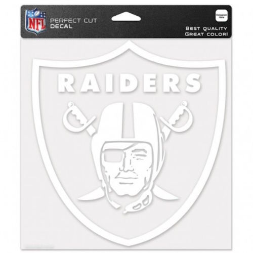 LAS VEGAS RAIDERS PERFECT CUT WHITE DECAL 8" X 8"