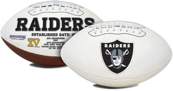 Las Vegas Raiders Full Size Autographable Football