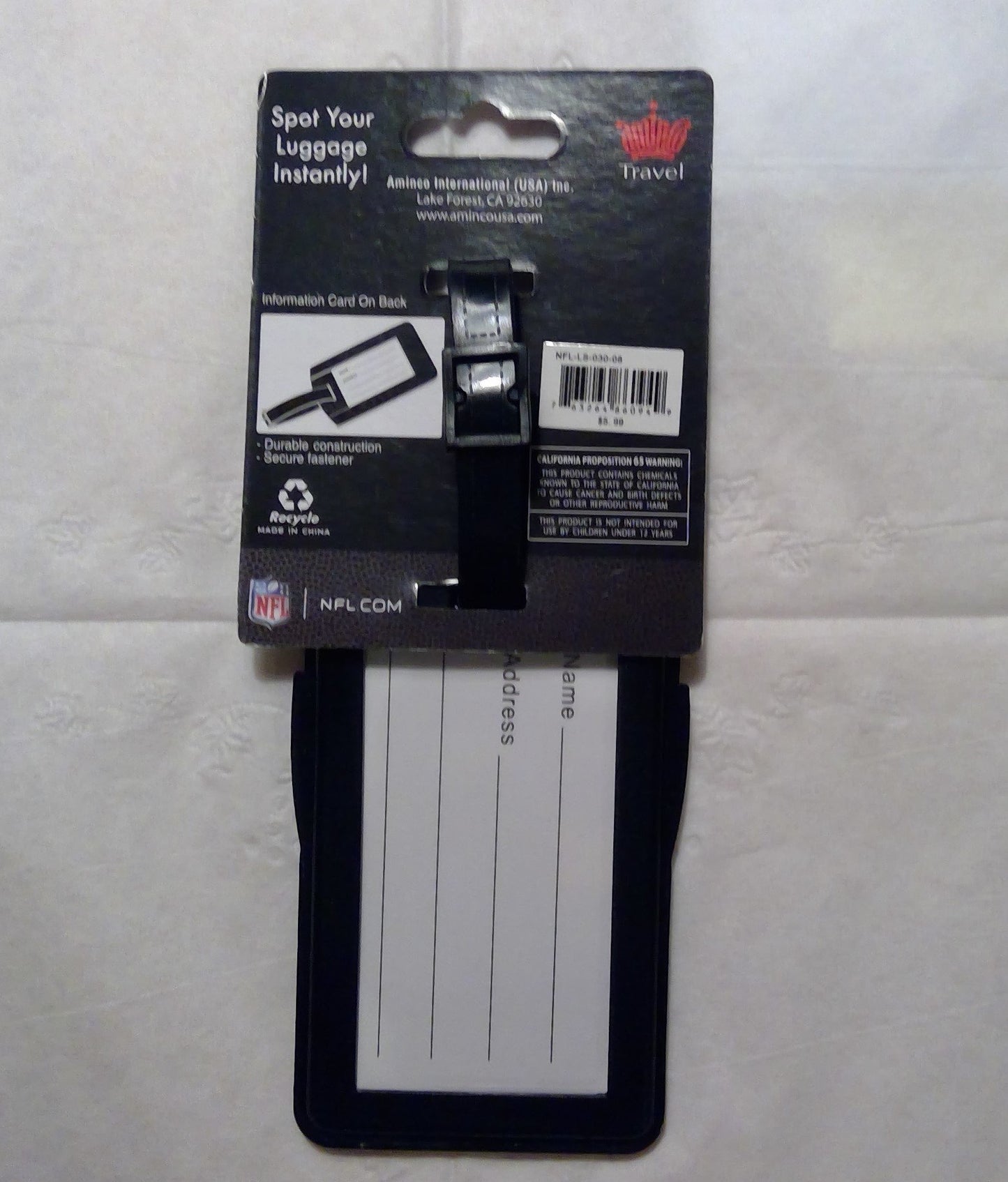 LAS VEGAS RAIDERS SOFT BAG TAG