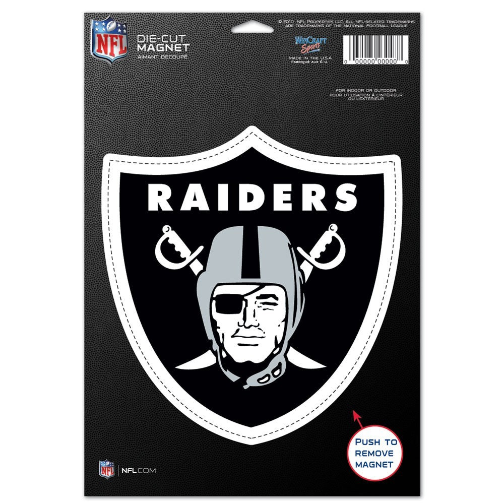 Las Vegas Raiders Die Cut Logo Magnet
