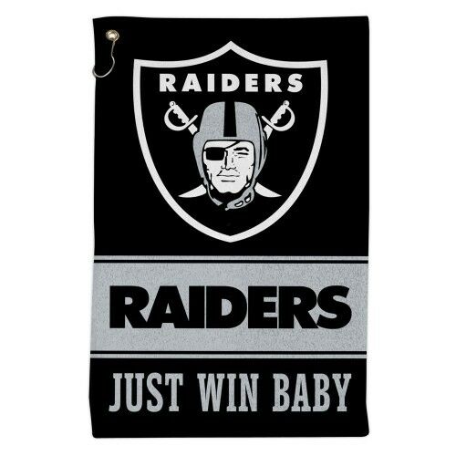 Las Vegas Raiders Tailgate Towel w/Grommet & Hook