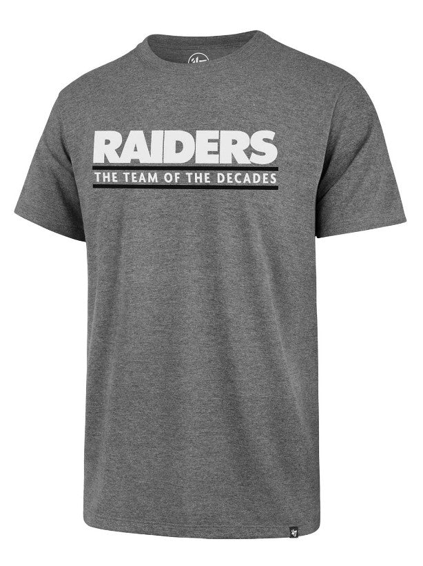 LAS VEGAS RAIDERS '47 TEAM OF THE DECADE TEE - SLATE GREY - XL