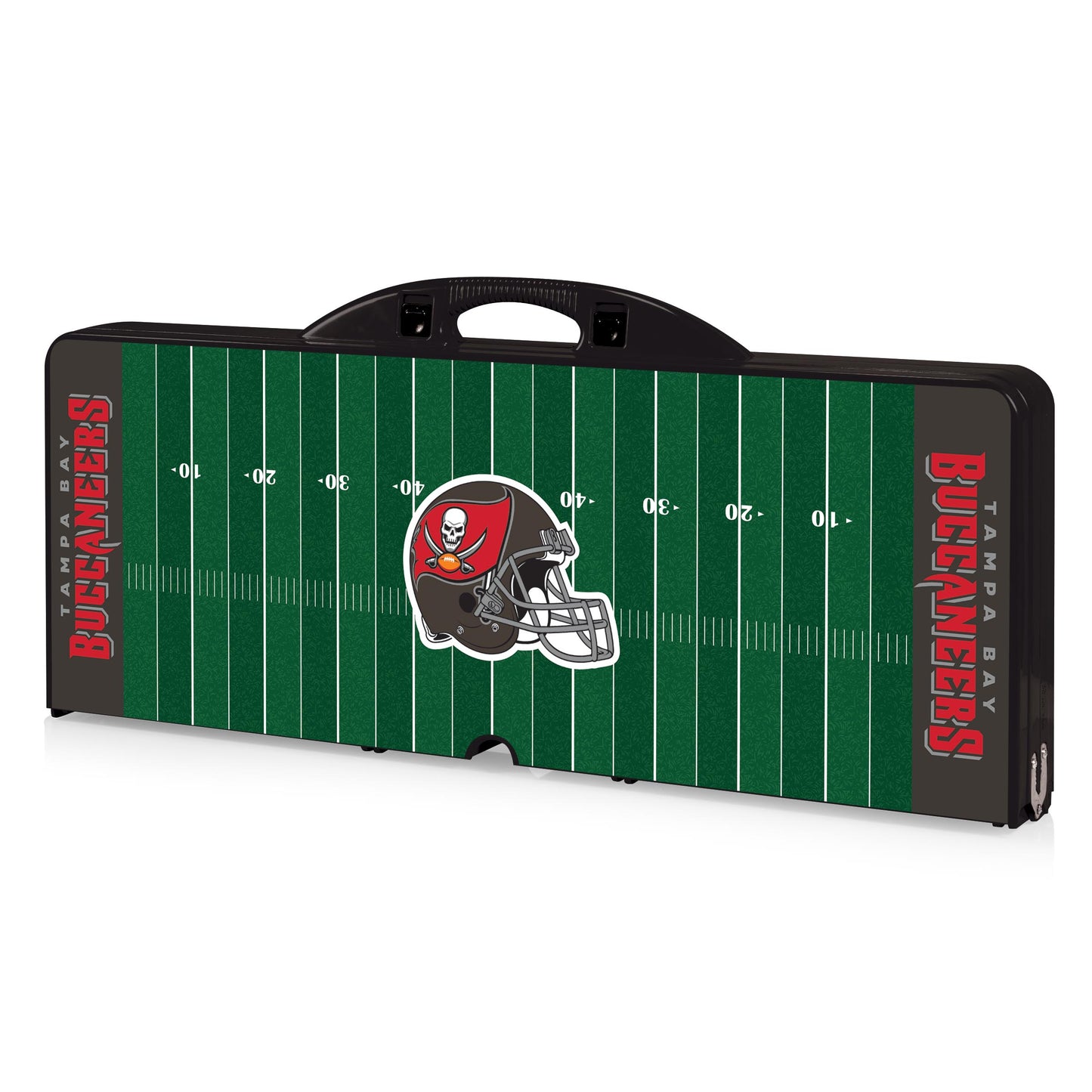 Tampa Bay Buccaneers - Picnic Table Portable Folding Table with Seats and Umbrella