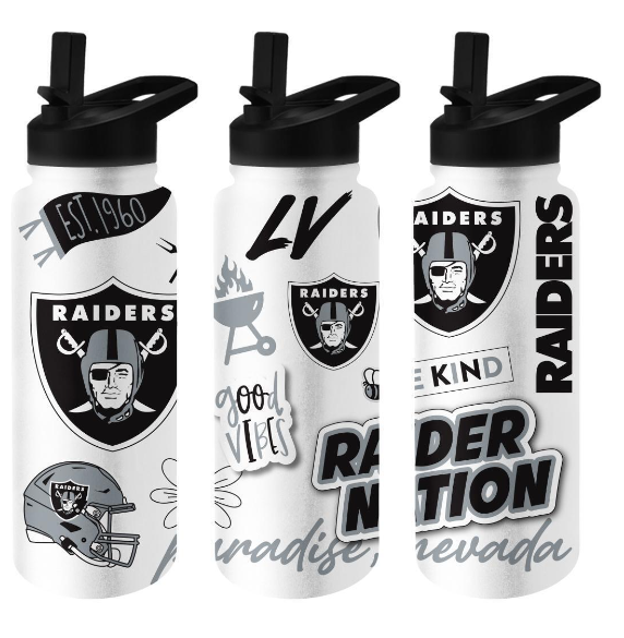 Las Vegas Raiders 34oz Native Quencher Bottle