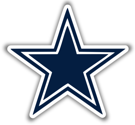 DALLAS COWBOYS PERFECT CUT COLOR DECAL 8" X 8"