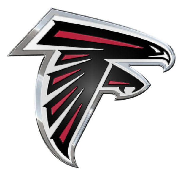 ATLANTA FALCONS EMBOSSED COLOR EMBLEM