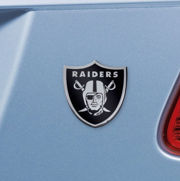 Las Vegas Raiders 3-D Emblem - Chrome