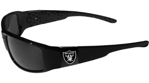 LAS VEGAS RAIDERS BLACK WRAP SUNGLASSES