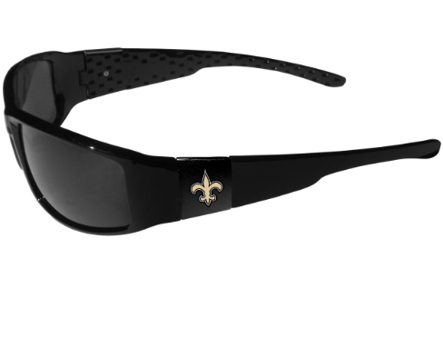 NEW ORLEANS SAINTS BLACK WRAP SUNGLASSES