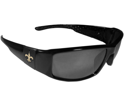 NEW ORLEANS SAINTS BLACK WRAP SUNGLASSES