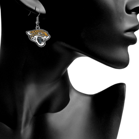 JACKSONVILLE JAGUARS DANGLE EARRINGS