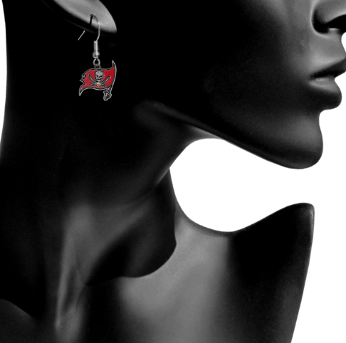 TAMPA BAY BUCCANEERS DANGLE EARRINGS