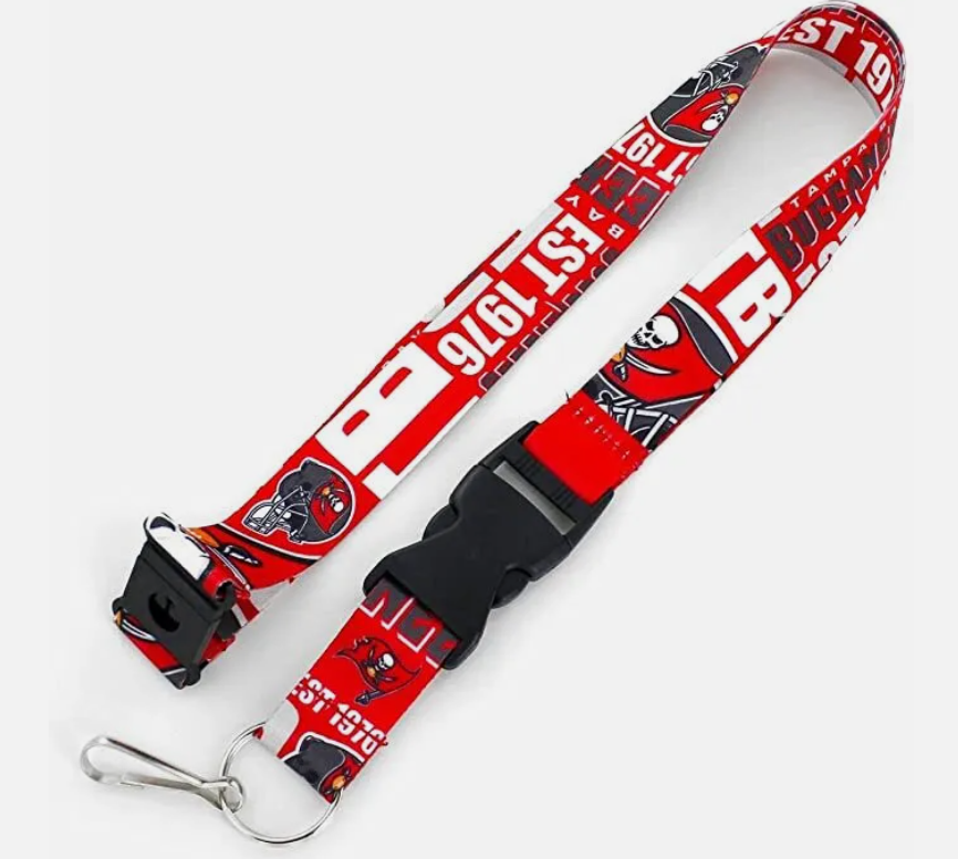 Tampa Bay Buccaneers Lanyard Breakaway Style Dynamic Design