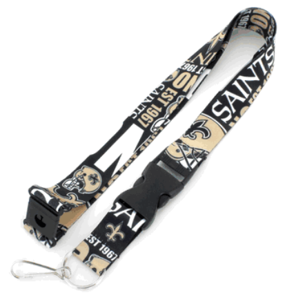 New Orleans Saints Lanyard Breakaway Style Dynamic Design