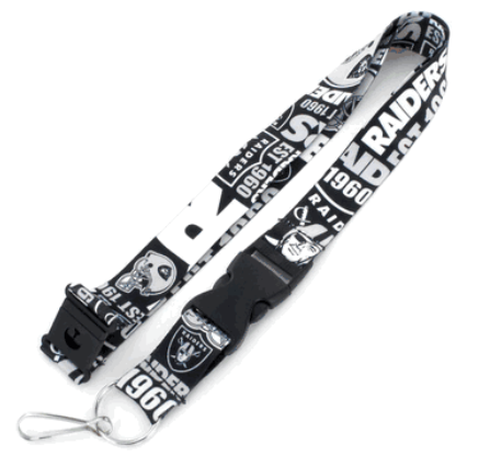 Las Vegas Raiders Lanyard Breakaway Style Dynamic Design