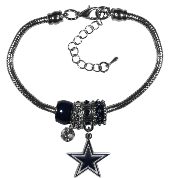 DALLAS COWBOYS EURO BEAD BRACELET