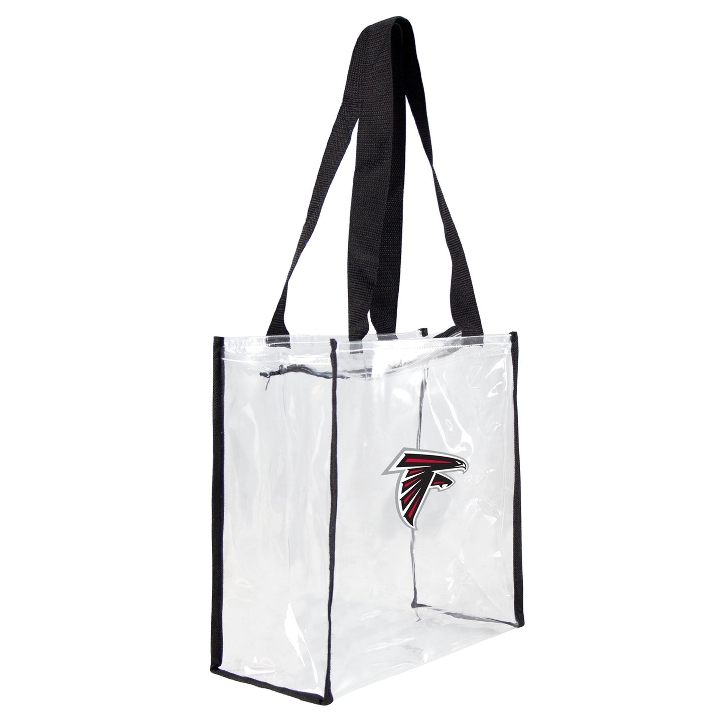 Atlanta Falcons Clear Square Stadium Tote - Zippered Top