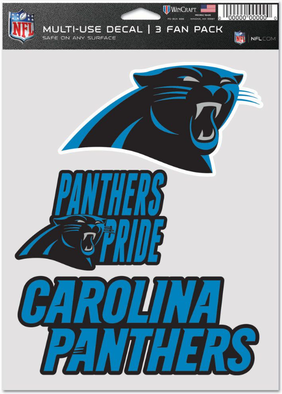 CAROLINA PANTHERS MULTI USE 3 FAN PACK