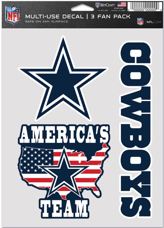 DALLAS COWBOYS MULTI USE 3 FAN PACK