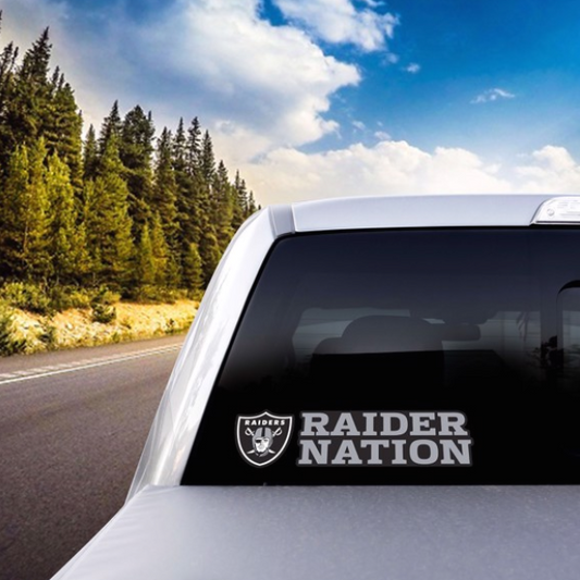 Las Vegas Raiders Team Slogan Decal