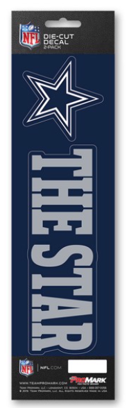 Dallas Cowboys Team Slogan Decal