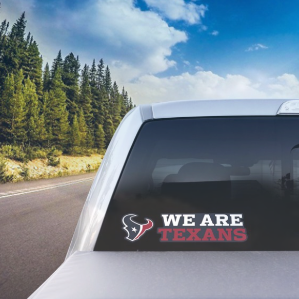 Houston Texans Team Slogan Decal