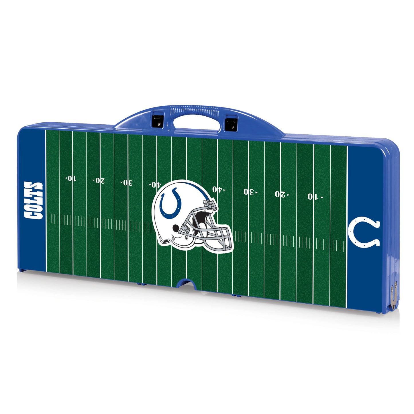 Indianapolis Colts - Picnic Table Portable Folding Table with Seats and Umbrella