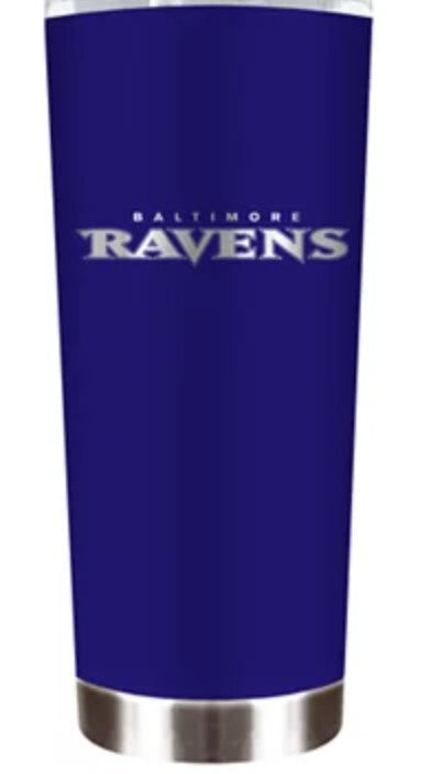 BALTIMORE RAVENS "THE ROADIE" 18oz TRAVEL TUMBLER