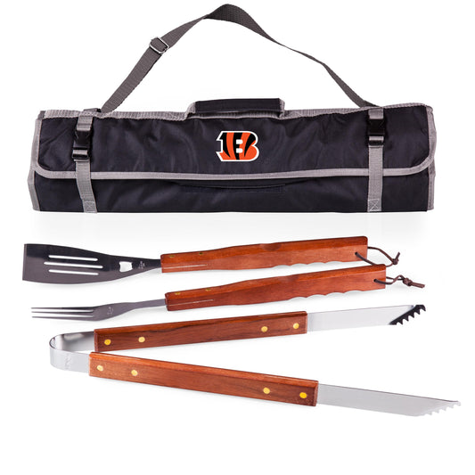 Cincinnati Bengals - 3-Piece BBQ Tote & Grill Set