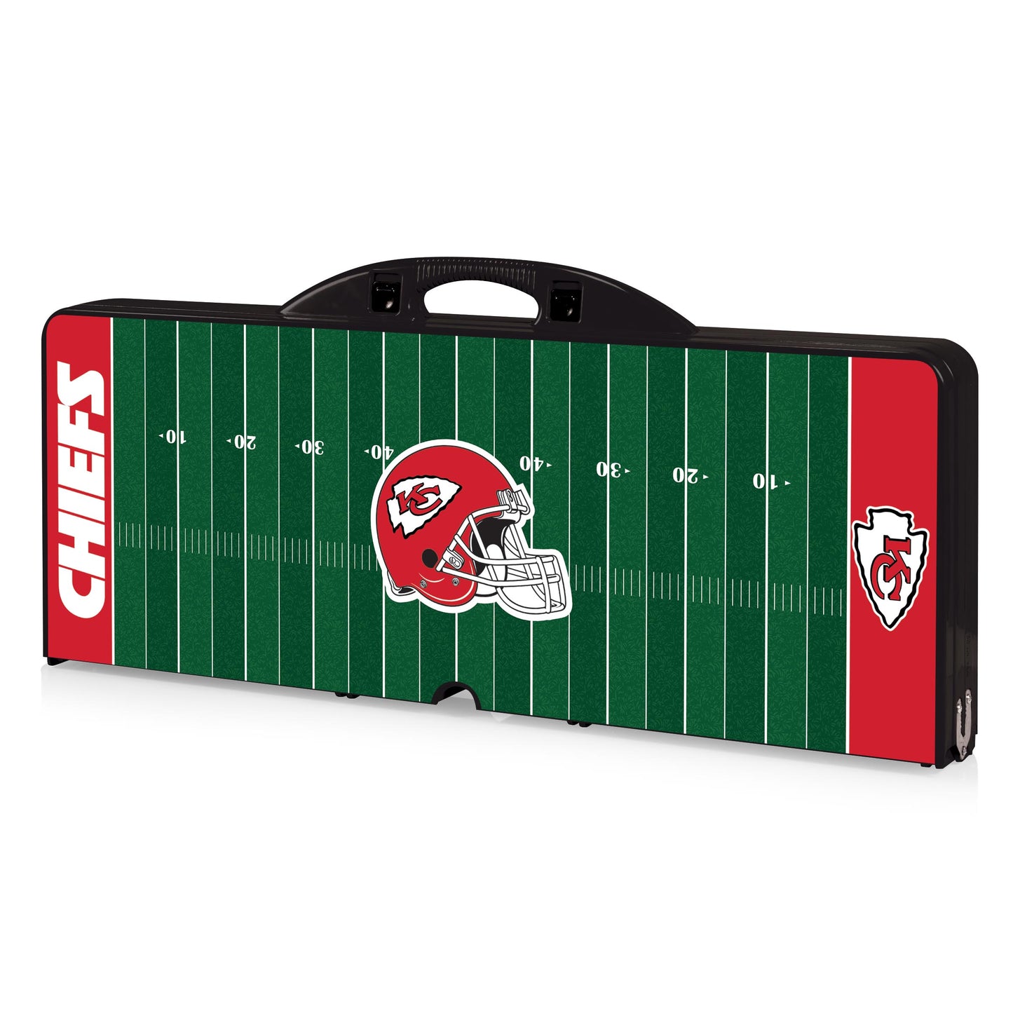 Kansas City Chiefs - Picnic Table Portable Folding Table with Seats and Umbrella