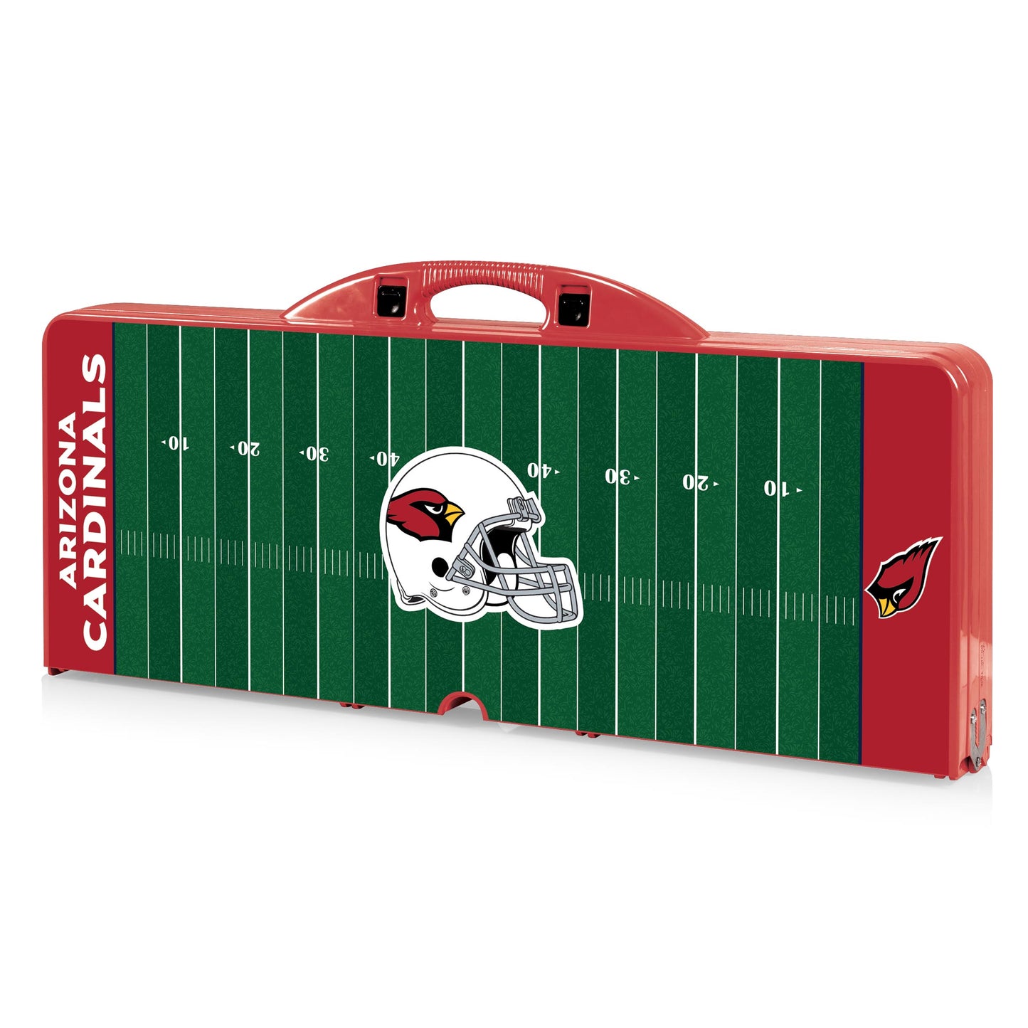 Arizona Cardinals - Picnic Table Portable Folding Table with Seats - Football Field