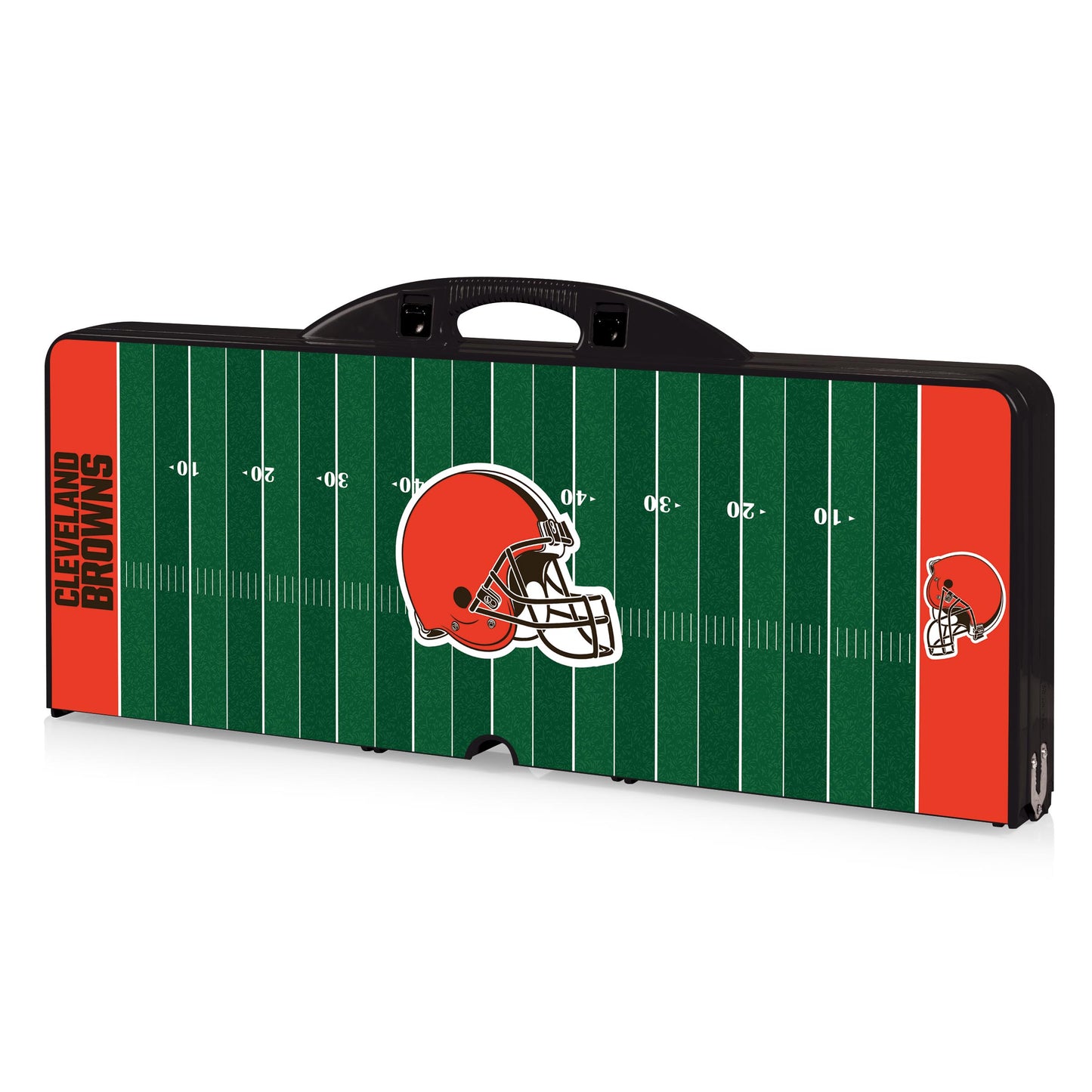 Cleveland Browns - Picnic Table Portable Folding Table with Seats - Football Field Style