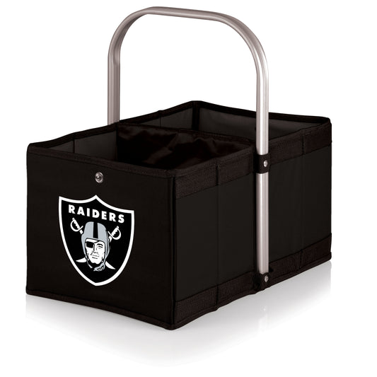 Las Vegas Raiders Urban Basket Collapsible Tote, (Black)