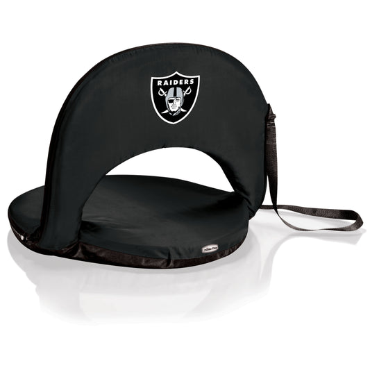 Las Vegas Raiders Oniva Portable Reclining Seat, (Black)