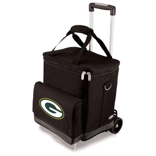 Green Bay Packers - Cellar 6-Bottle Wine Carrier & Cooler Tote with Trolley