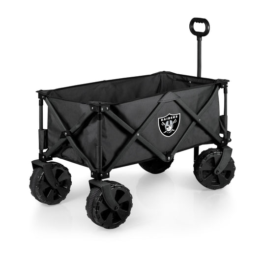 Las Vegas Raiders - Adventure Wagon Elite All-Terrain Portable Utility Wagon, (Dark Gray)