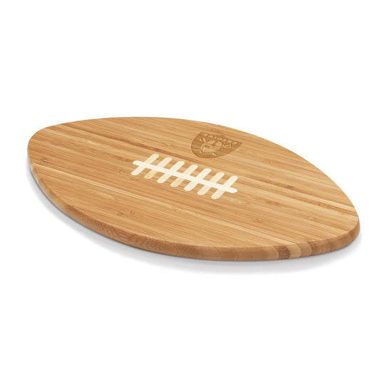 Las Vegas Raiders Touchdown! Football Cutting Board & Serving Tray, (Bamboo)