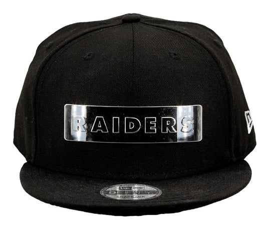 LAS VEGAS RAIDERS 9FIFTY SILVER BAR CAP