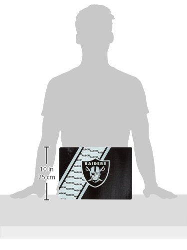 Raiders Glass Cutting Board with Display Stand