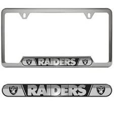 LAS VEGAS RAIDERS BADGE LICENSE PLATE FRAME