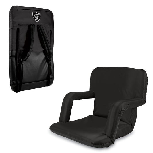 Las Vegas Raiders Ventura Portable Reclining Stadium Seat, (Black)