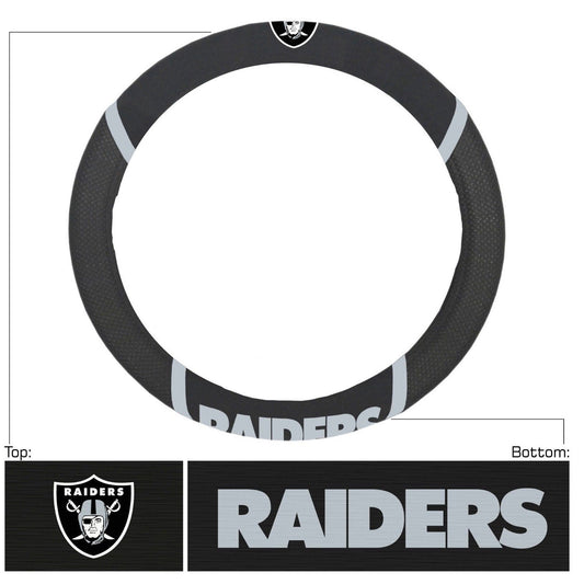 Las Vegas Raiders Embroidered Mesh Steering Wheel Cover